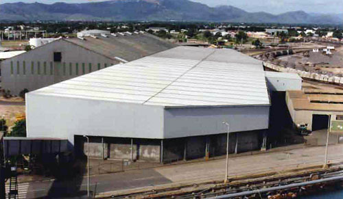 Concentrates Storage Shed 9000 sq metres - no internal columns